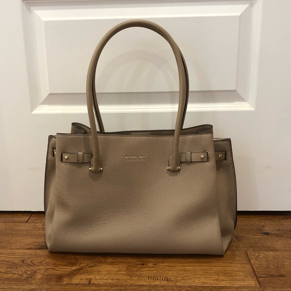 Michael Kors Addison Large Leather Tote - Truffle